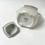Vintage W & Co. Hanley Transferware Ceramic Double Handle Vessel with Lid