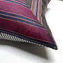 Triangle Patchwork Linen Decorative Pillow: Plum