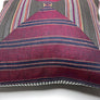 Triangle Patchwork Linen Decorative Pillow: Plum