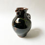 Vintage Black, Brown & Green Studio Pottery Pitcher