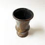 Mid-Century Ceramic Chocolate Brown Vase