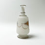 Vintage Opaque Victorian Glass Vase with Gold & Blue Decoration