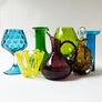 Vintage Midcentury Deep Plum Glass Pitcher