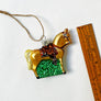 Western Horse Glass Ornament