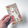 Nathalie Lété: White Cat, Original Painting