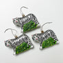 White Tiger Glass Ornament