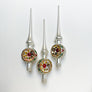 Classic White Spire with Reflector Glass Tree Topper