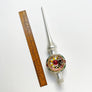 Classic White Spire with Reflector Glass Tree Topper