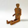 Vintage Articulated Wooden Man Figurine