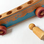 Vintage Wood Toy Ship on Wheels