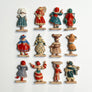 Vintage Hand-Painted Small Figurines of the World (Set of 12)