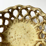 Vintage Open Weave Studio Pottery Bowl