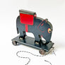 Vintage Painted Elephant on Wheels Cigarette Dispenser