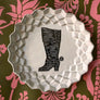 Astier de Villatte x PATCH NYC Boot Dessert Plate