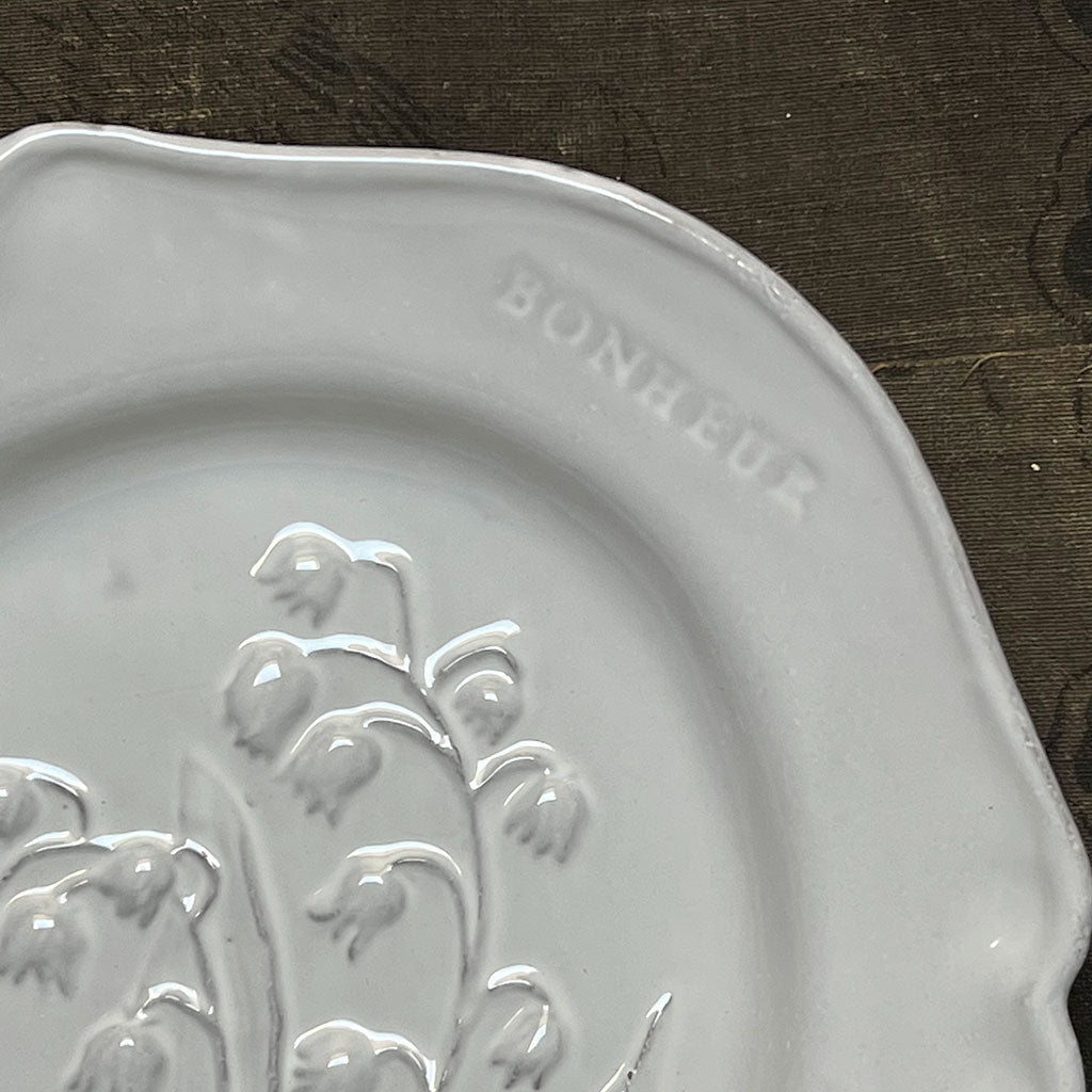 Astier de Villatte Fleurs Happiness Plate