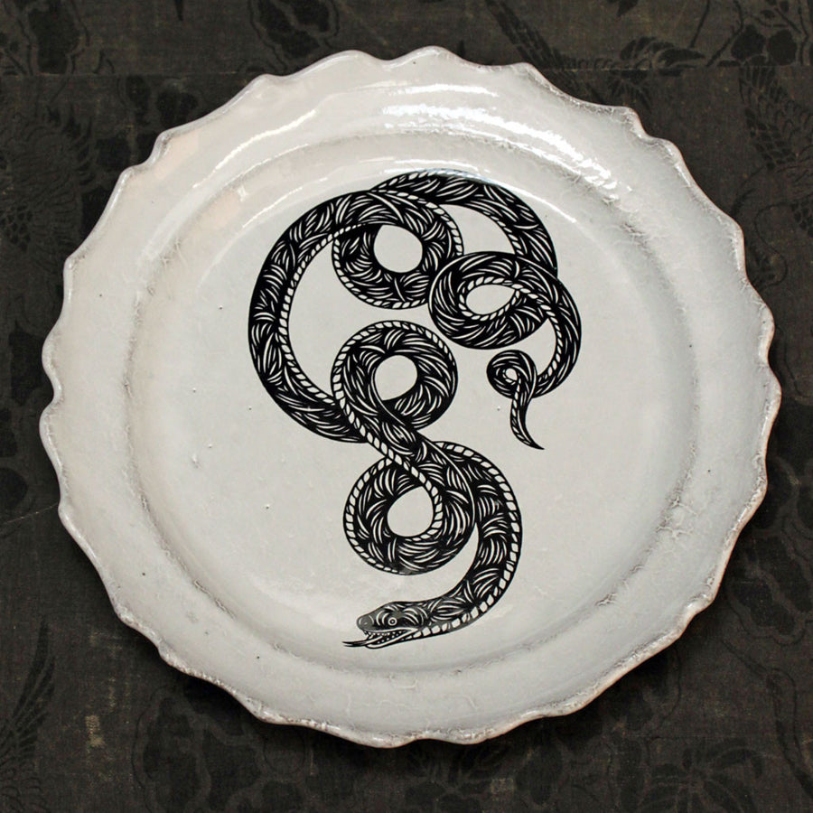 Astier de Villatte x PATCH NYC Serpent Dinner Plate