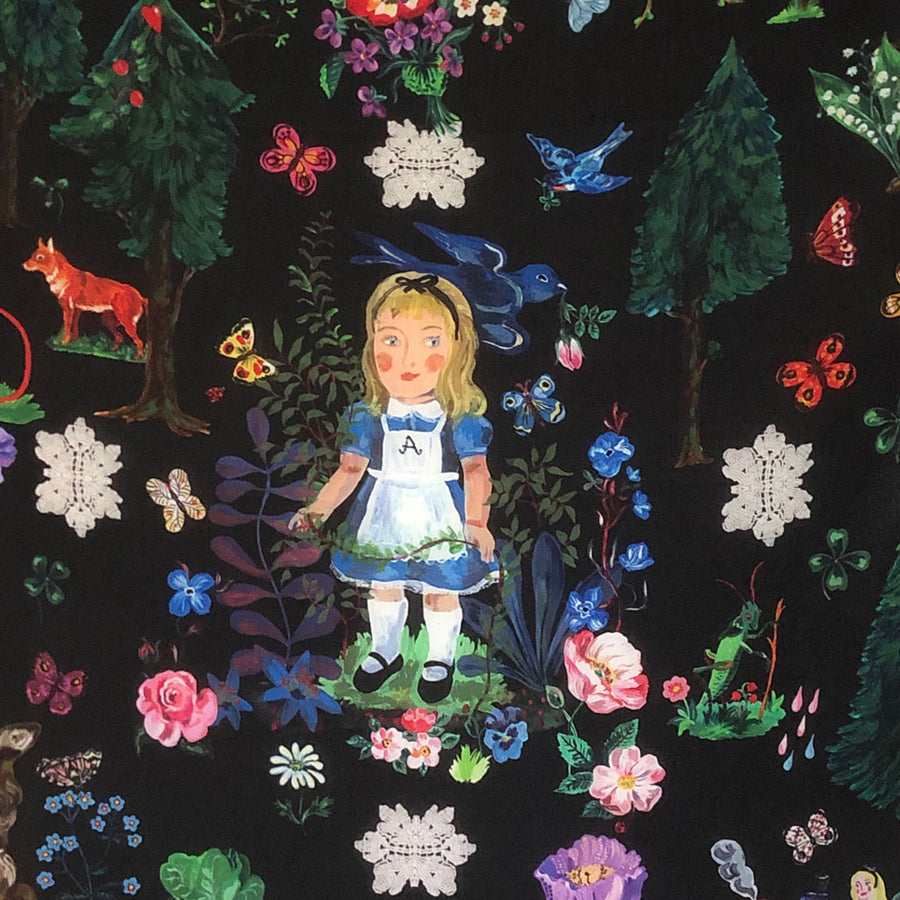 Alice in Wonderland Silk Scarf by Nathalie Lete