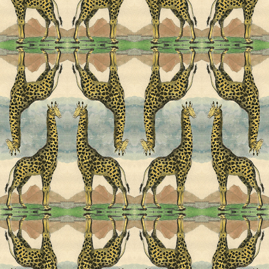 Wildlife & Peony Wallpaper Sample