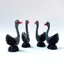 Vintage by Crystal Black Swan Object
