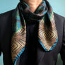 PATCH NYC Blue Butterfly Silk Scarf