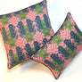 PATCH NYC Blue Trumpet Flower Decorative Pillows