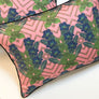 PATCH NYC Blue Trumpet Flower Decorative Pillows