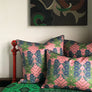 PATCH NYC Blue Trumpet Flower Decorative Pillows