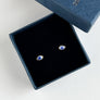 Vintage Glass Eye Stud Earrings