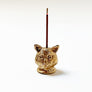 PATCH NYC Cat Head Solid Brass Incense Burner