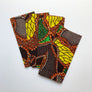 Wax Print Napkins: Beads & Chains (set of 4)