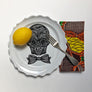 Wax Print Napkins: Beads & Chains (set of 4)