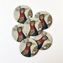 PATCH NYC Fancy Bird Ephemera Coaster Set