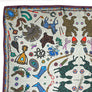 PATCH NYC Daydream with Rabbits Silk Scarf