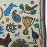 PATCH NYC Daydream with Rabbits Silk Scarf