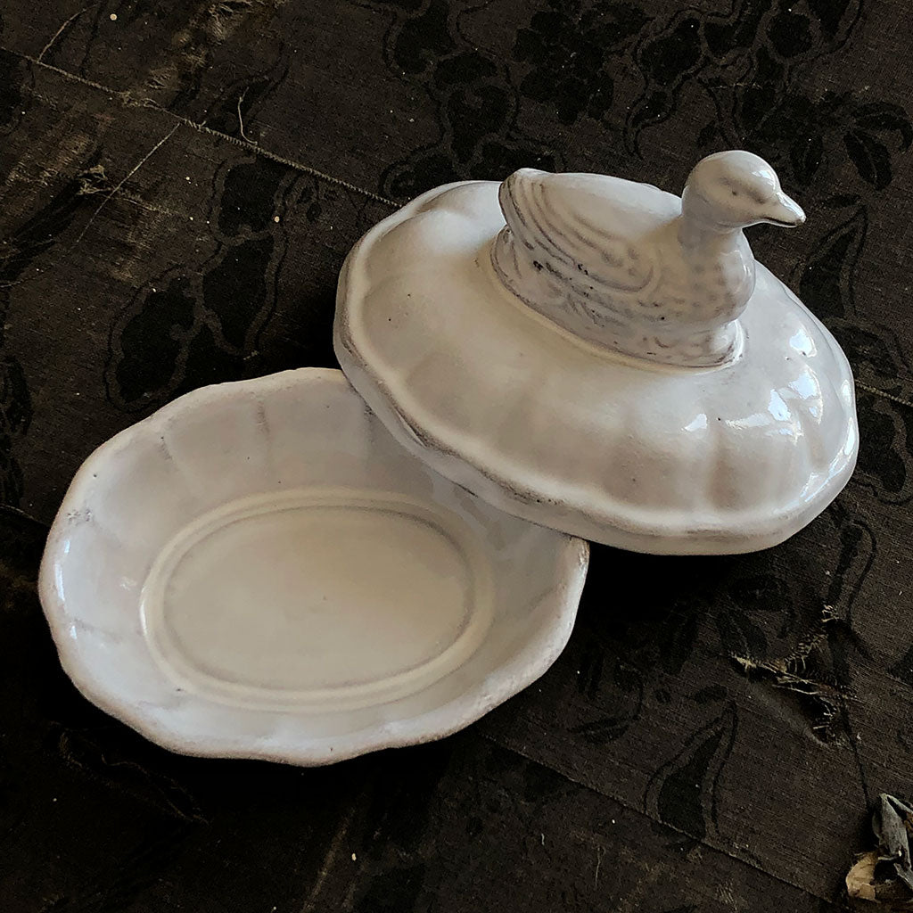 Astier de Villatte Duck Covered Dish