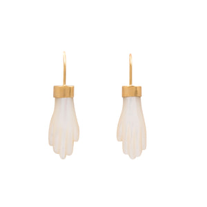 Mother of Pearl Hand Earrings