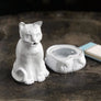 Astier de Villatte Smoking Cat Incense Holder