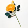 Paper Floribunda Rose with Bud Stem