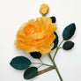 Paper Floribunda Rose with Bud Stem