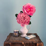 Paper Floribunda Rose Stem by The Green Vase