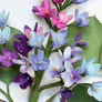 Paper Mixed Purples Lilac Stem by The Green Vase