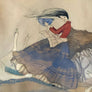 Original Pencil & Watercolor Painting by Henry Childe Pocock Vintage Art