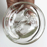 Vintage Figural Clear Glass Bottle