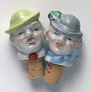 Mr & Mrs Chapeau Bottle Stoppers