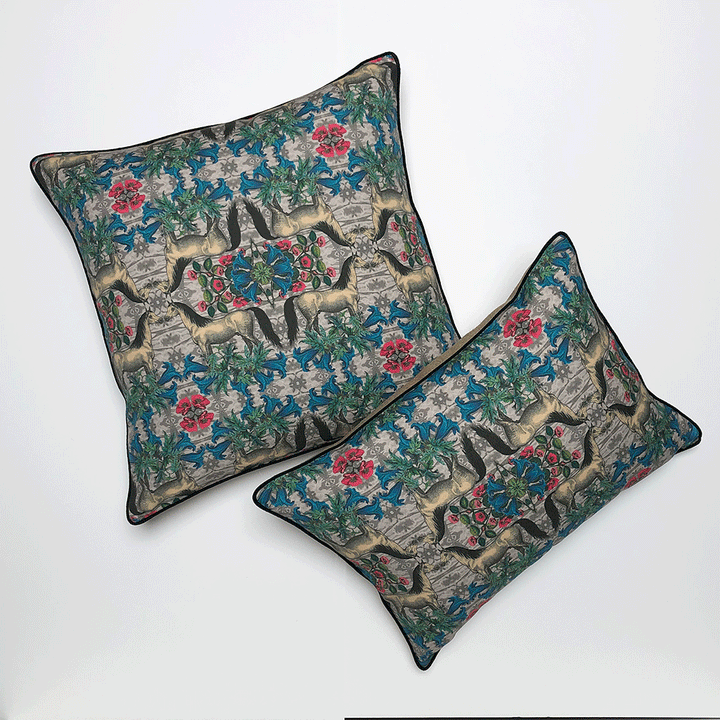 PATCH NYC Horses & Wildflowers Decorative Pillows