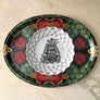 PATCH NYC Pink Bouquet Oval Tray