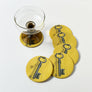 PATCH NYC Antique Key Ephemera Coaster Set