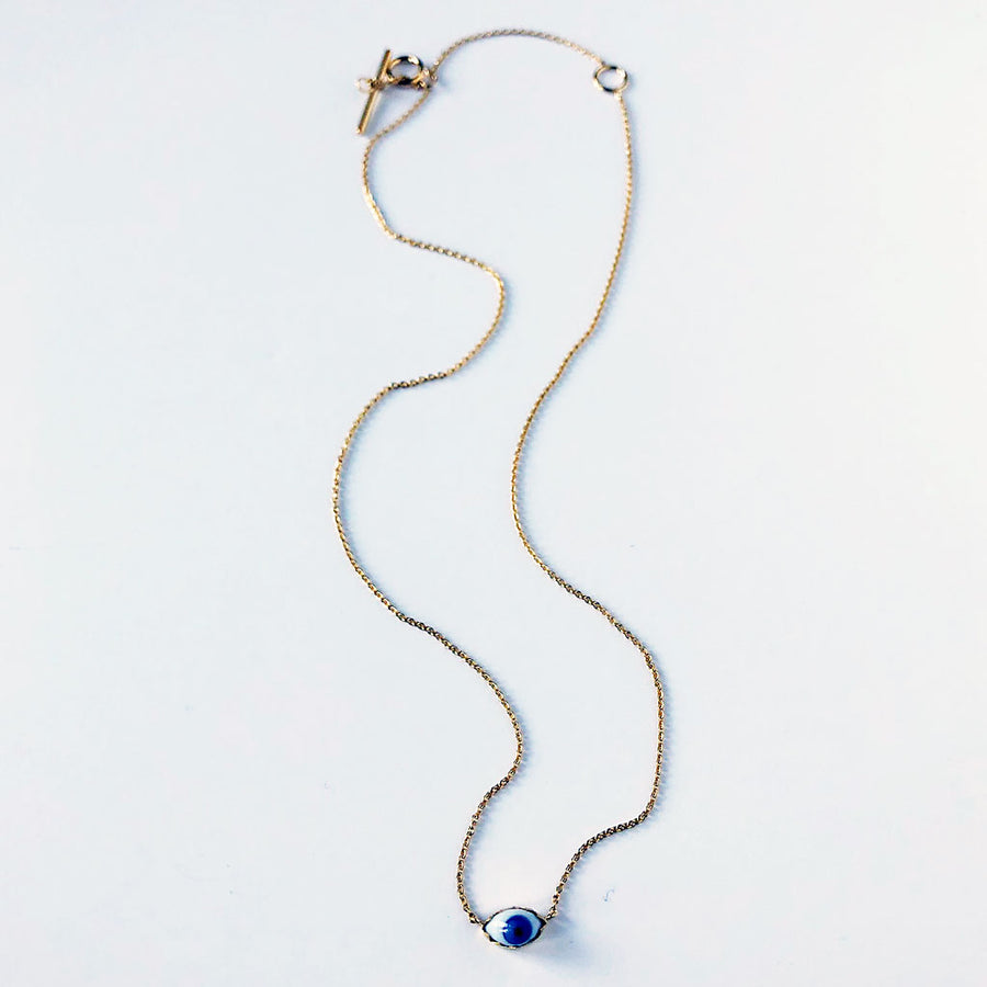 Vintage Glass Eye Necklace
