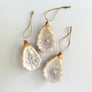 Half Shell Oyster with Pearl Iridescent Glass Ornament