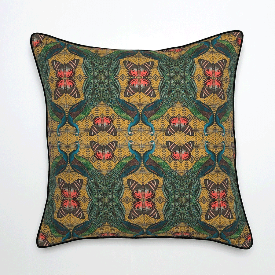 PATCH NYC Peacocks of the Calico Museum Decorative Pillows